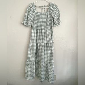 Mint Smocked Dress